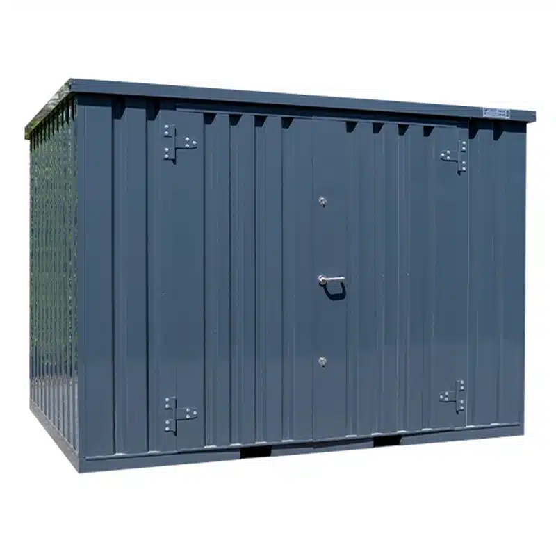 Container 3 x 2 Meter Doppeltür an der Längsseite Anthrazit RAL 7016