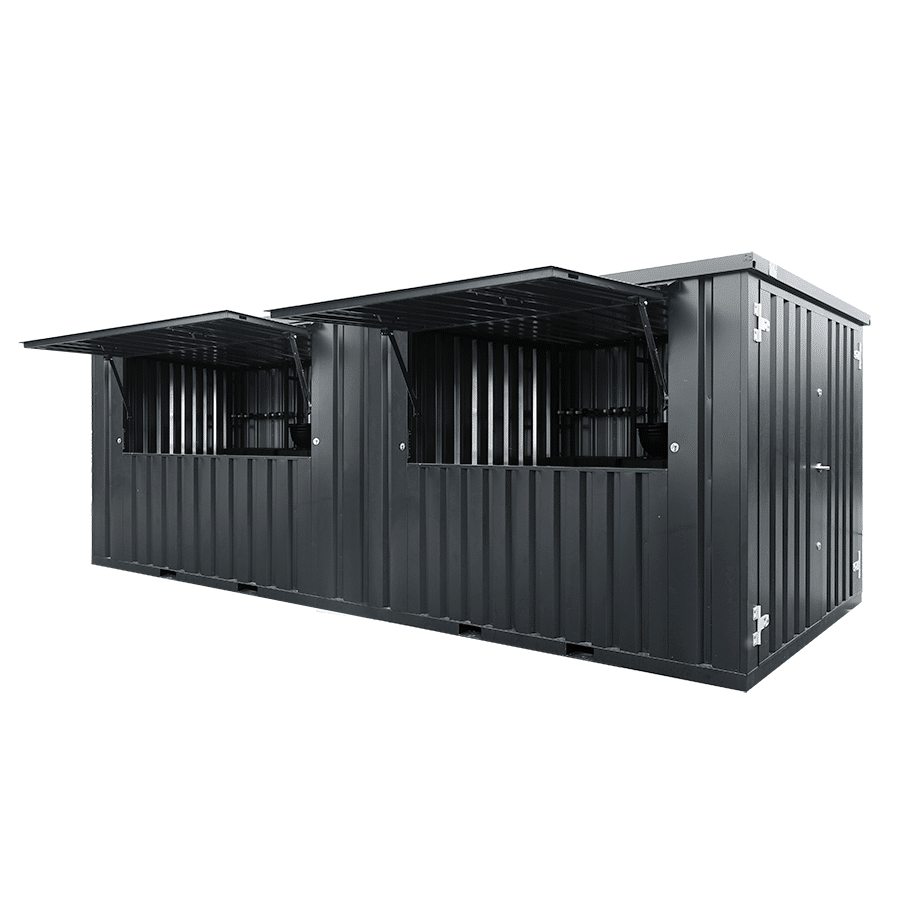 Barcontainer XL 6 x 2 Anthrazit RAL 7016