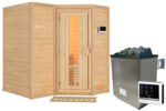 Karibu Sahib 1 Innensauna Ecksauna 40mm 9kW Ofen externer Steuerung – Bild 4