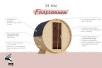 Fasssauna Mini Basic – Bild 5