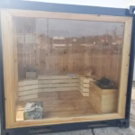 Container Sauna Seecontainer Dampfbad Schwitzbad