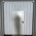 40 Fuß High Cube Lagercontainer mit Personentür One Way RAL 7016 – Bild 4