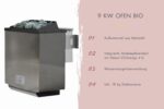 Fasssauna 4 Personen mit Bio-Ofen – Bild 5