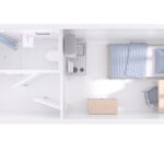 20ft Wohncontainer für 1 Person