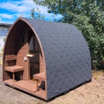 Sauna Fasssauna mit Holzofen oder Stromofen