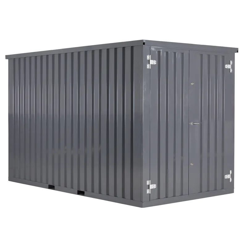 o1 20 fuß container Doppeltür kurze Seite Anthrazit RAL 7016 – Bild 1