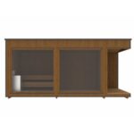 Luxury Modern Saunahaus 234 x 542 cm mit Ruheraum und Terrasse – Bild 2