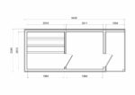 Luxury Modern Saunahaus 234 x 542 cm mit Ruheraum und Terrasse – Bild 5