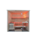 Harvia Panorama Small | Elementsauna Fichtenholz Innensauna Bausatz | 214 x 164 x 204 cm (B/T/H) – Bild 2