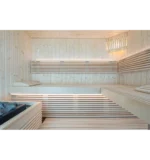 Harvia Panorama Small | Elementsauna Fichtenholz Innensauna Bausatz | 214 x 164 x 204 cm (B/T/H) – Bild 3