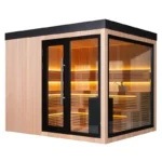 Gartensauna mit Panoramaverglasung – Bild 2
