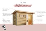 Saunahaus Skrollan 2 mit Vorraum – Bild 3