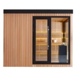Gartensauna mit Panoramaverglasung – Bild 4