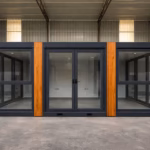 Bürocontainer | 28 m² Glas-Pavillon | Doppelmodul | EX-108