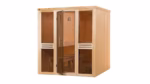 Weka Elementsauna Kaarina 2 GT für 2 Personen Außenmaß (Breite x Tiefe): 177 x 194 cm Fronteinstieg Sehr gut für Nischen geeignet Wandelemente aus naturbelassenem Fichtenholz Premium-Ganzglastür aus 8 mm starkem Sicherheitsglas in Graphit-Optik, rechts oder links anschlagbar Höhe 199 cm Mindestraumhöhe 210 cm Inkl. Ofenschutz, Bodenmatte, 2 Liegen 55 cm tief, 2 Fußhocker, 2 Kopfstützen Tipp: Unter folgendem Link finden Sie unseren Kaufberater, der Ihnen erklärt, welches Zubehör für Ihren Saunakauf erforderlich ist und welches Zubehör Sie optional wählen können, um ein optimales Saunaerlebnis zu erhalten. Mit unseren ausführlichen Sauna-Montagevideos (siehe Sauna Aufbau Videos) gelingt Ihnen der Aufbau garantiert! Unser Profi-Monteur erklärt jeden einzelnen Arbeitsschritt, sodass keine Fragen offen bleiben. Die Videos zeigen den beispielhaften Aufbau einer Massivholzsauna (am Beispiel einer Karibu Sauna Mia) sowie den Aufbau einer Elementsauna (am Beispiel einer Weka Sauna Sara). Der Aufbau ist bei jeder Sauna nahezu identisch. Auch der Anschluss von Ofen und Steuergerät werden von unserem Profi-Monteur in einem Video erläutert (am Beispiel eines Karibu Bio Kombiofens).  Außenmaß (Breite x Tiefe)	177 x 194 cm Innenmaß (Breite x Tiefe)	162 x 179 cm Höhe 	199 cm Mindestraumhöhe	210 cm Wandstärke	68 mm Material	Ausgesuchtes nordisches Holz Ausführung	Naturbelassen Tür	Exklusive Ganzglastür in Graphit-Optik mit 2-Punkt-Magnetverschluss und Beschlägen in matt-chrom Design Rechts oder links anschlagbar Türgriff	Premium Edelstahlgriff Fensterelemente	2 Elemente inkl., Graphit-Optik Grundausstattung	 2 stabile Liegen (55 cm tief) 2 Kopfstützen 2 Fußbänke 1 Ofenschutzgitter aus Fichtenholz 1 hygienische Bodenmatte  Ofen	Sie haben die Wahl aus folgenden Ofensets (alle Sets enthalten Saunasteine sowie eine Steuerung):  Klassischer Saunaofen 4,5 kW mit Steuergerät (Ofenset 2)  Klassischer Saunaofen 7,5 kW mit Steuergerät (Ofenset 3)  BioAktiv Saunaofen 4,5 kW mit Dampfbadfunktion inkl. Steuergerät (Ofenset 6)   BioAktiv Saunaofen 7,5 kW mit Dampfbadfunktion inkl. Steuergerät (Ofenset 7)   Kompakt-Saunaofen 5,4 kW mit integrierter Steuerung (Ofenset 10)  Silikonkabelbedarf	Für den Anschluss des Saunaofens an den Starkstrom-Hausanschluss wird ein 5 x 2,5 mm² Silikonkabel benötigt (optional erhältlich – siehe Reiter 'Zubehör').  Das Kabel zwischen Steuergerät und Saunaofen ist inklusive (bei Öfen mit externer Steuerung). Spiegelverkehrter Aufbau möglich?	Nein Montage	Montage zum günstigen Festpreis möglich oder Sorglos-Paket mit Montage und besonderen Service-Leistungen zum Festpreis Weitere Informationen Optionale Erweiterungen (siehe Reiter "Zubehör"):   Zubehör-Set aus Edelstahl Sauna-Leuchten-Set Sternenhimmel Saunadüfte und Aufgusskonzentrate Thermo- und Hygrometer, Sanduhren, Schöpfkellen, Aufgusskübel usw. Montageanleitung	 Weka EL-Sauna Kaarina 2 GT - Montageanleitung Weka EL-Sauna Kaarina 2 GT - Ergänzung zur Montageanleitung  TechnischeDaten	 Weka EL-Sauna Kaarina 2 GT - Technische Daten – Bild 2
